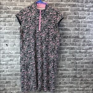 San Soleil‎ Stylish Pink and Black Women's Dress